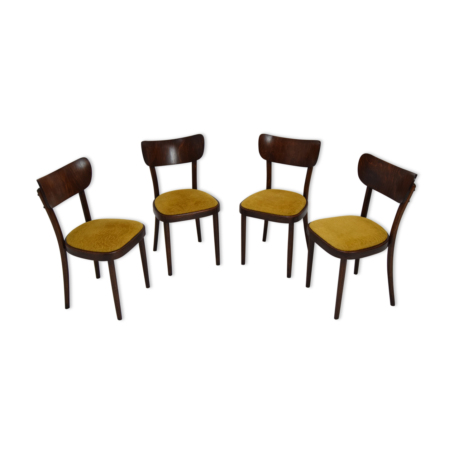 Set of four chairs, Ton, 1960