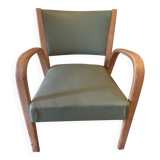 Set of 4 chairs and 1 Steiner armchair BOW WOOD series