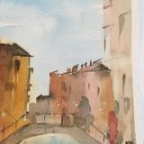 Aquarelle sur papier Arches Venise