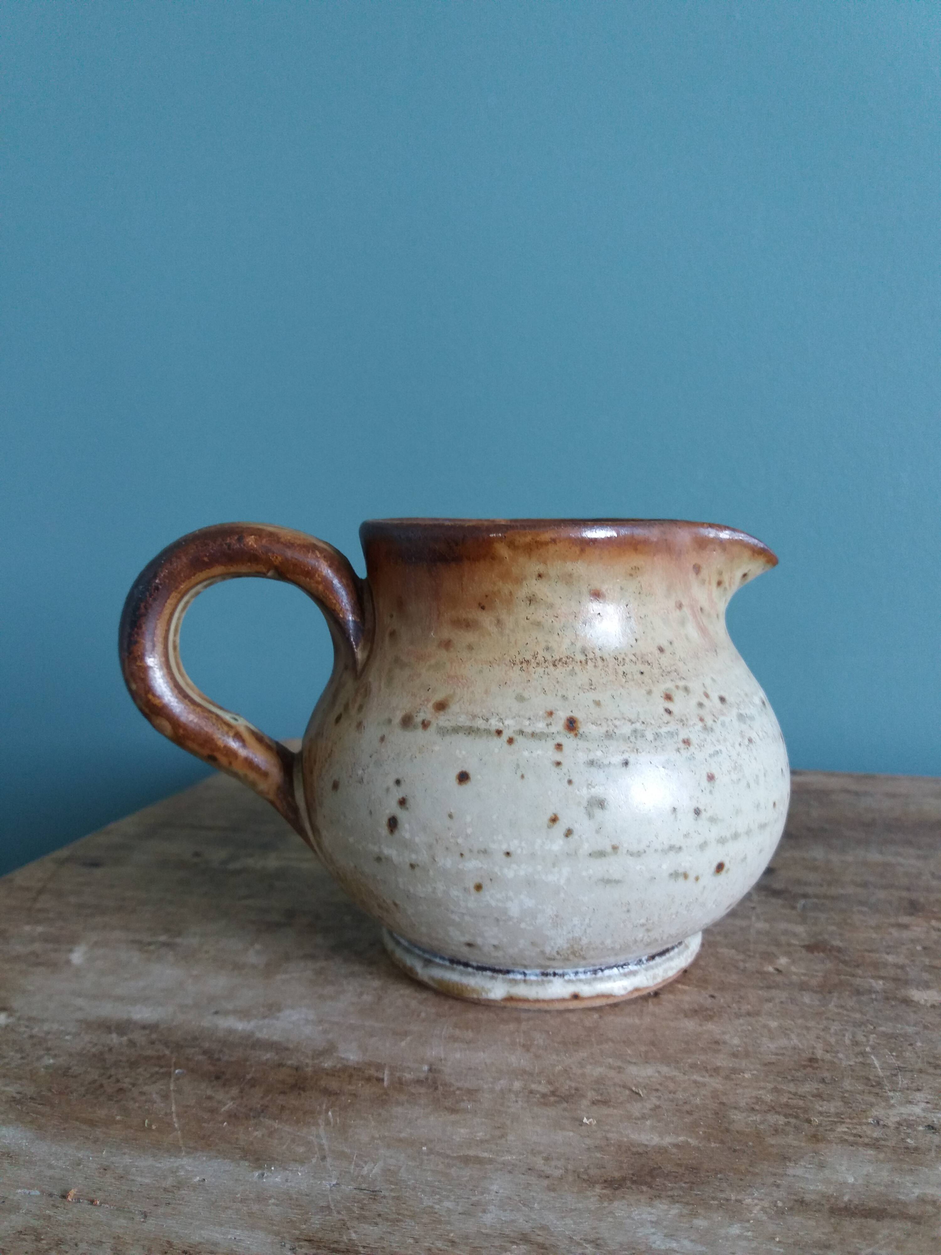 Pot à lait, pichet en grès de Puisaye, Jean-Pierre Prud’homme