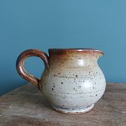 Milk jug, stoneware pitcher from Puisaye, Jean-Pierre Prud'homme