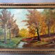Animated landscape of undergrowth 20th century signed