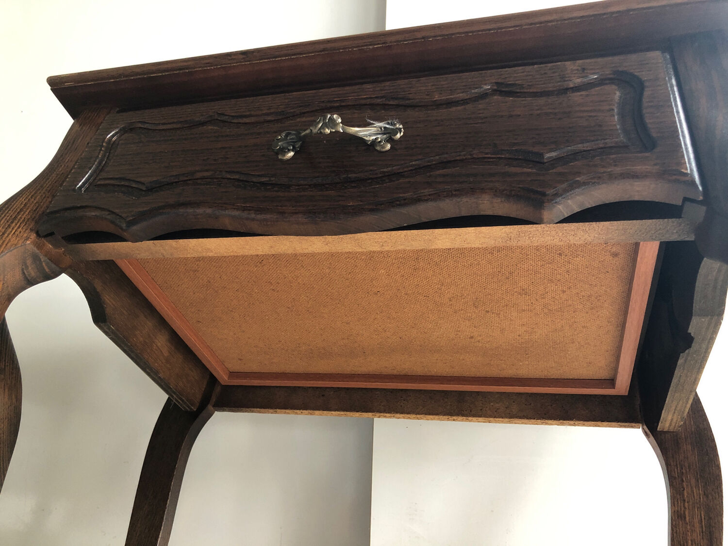 2 Louis XVI style Vintage bedside tables in varnished wood