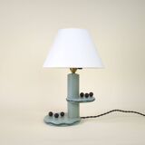 Lampe de table en bois de style constructiviste français des années 1920 / 1930