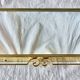 Hollywood Regency Gold Brass Wall Mirror - 70 x 46 cm