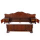 Hand carved Burr Walnut Bedroom Set with big Lion claw / paw feet, 19th century