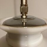 Lámpara colgante de vidrio opalino para encimera reciclada de pantalla de vidrio vintage, años 50