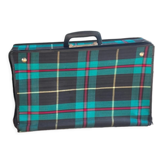 Green Scottish vintage suitcase