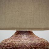 Glazed terracotta table lamp, circa 1965