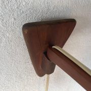 Teak wall lamp with natural ropes by Ib Fabiansen for Fog & Mørup, 1960s, Denmark.