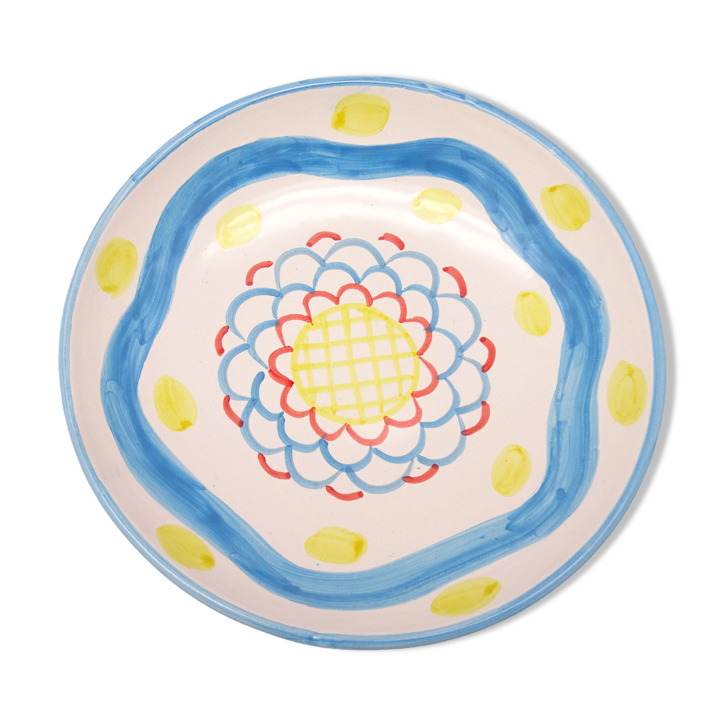 Multicolored Italian ceramic plate