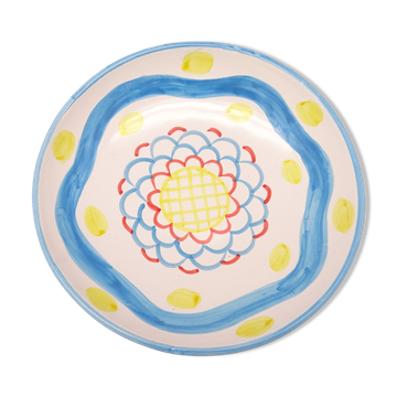 Multicolored Italian ceramic plate