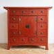 Red wooden Chinese-style storage furniture