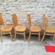 8 chairs bistro has high back 70 years