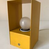 Vintage yellow metal modernist lamp or applique 60