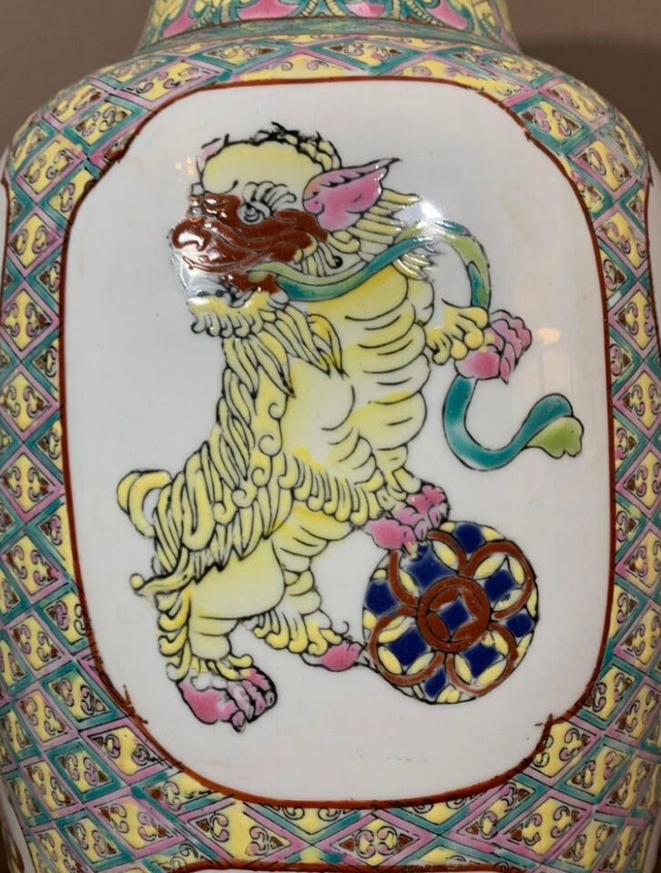 Canton Porcelain Vase Early 20th Century