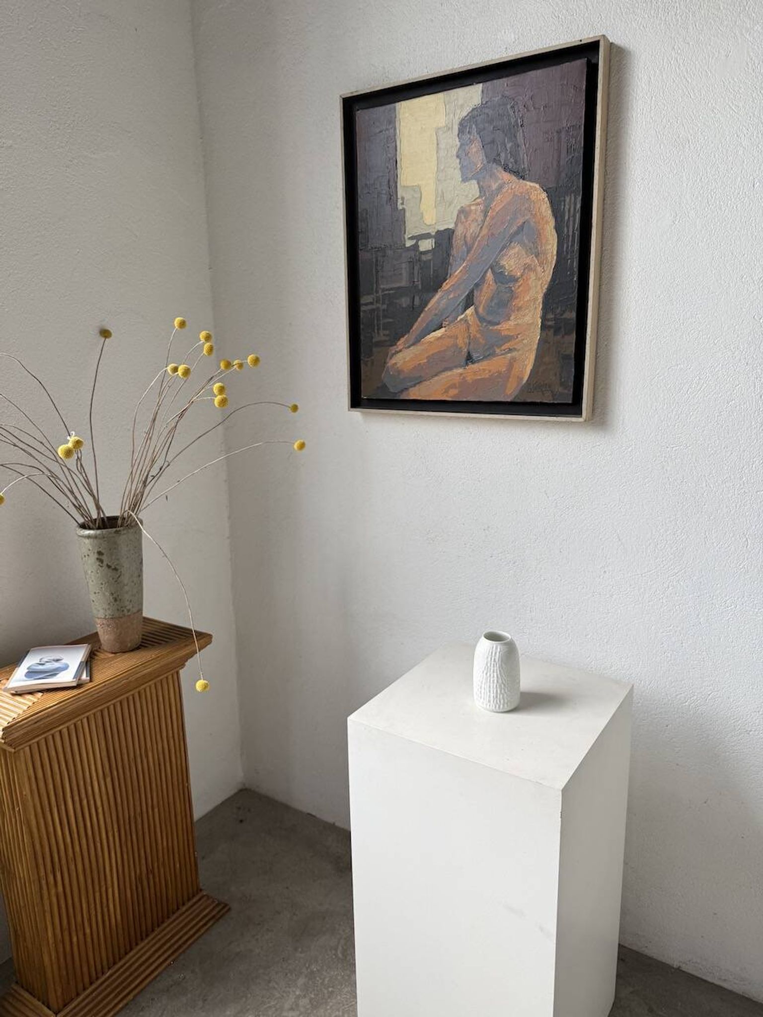 Vase en porcelaine Kaiser, finition « peau de crocodile »