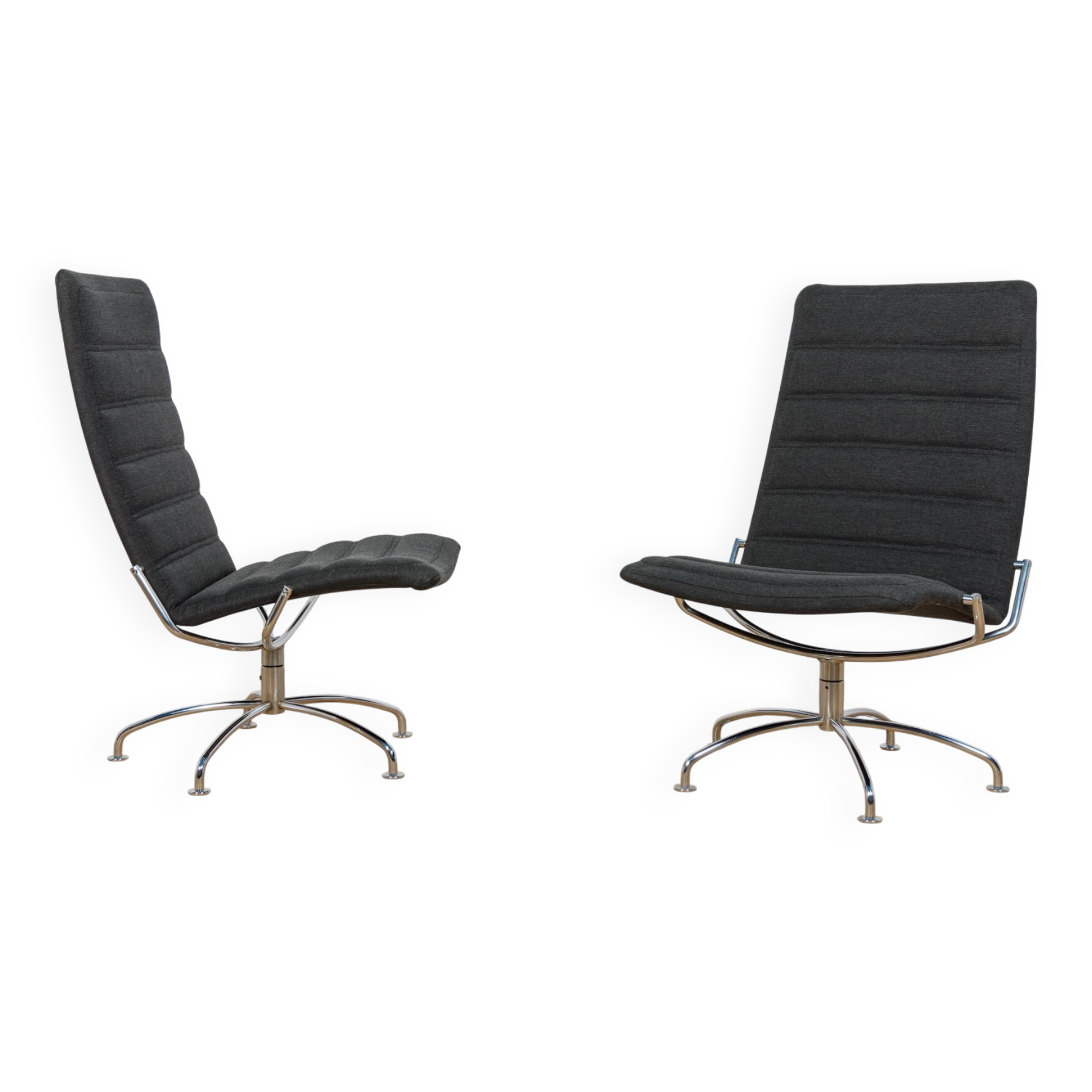 Mid Century SAS Copenhagen Airport Lounge Chairs by Jens Ammunsen for Fritz