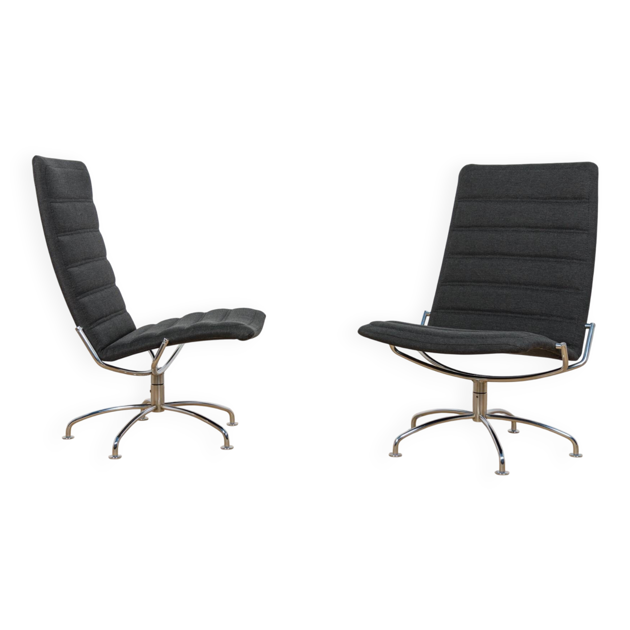 Mid Century SAS Copenhagen Airport Lounge Chairs by Jens Ammunsen for Fritz