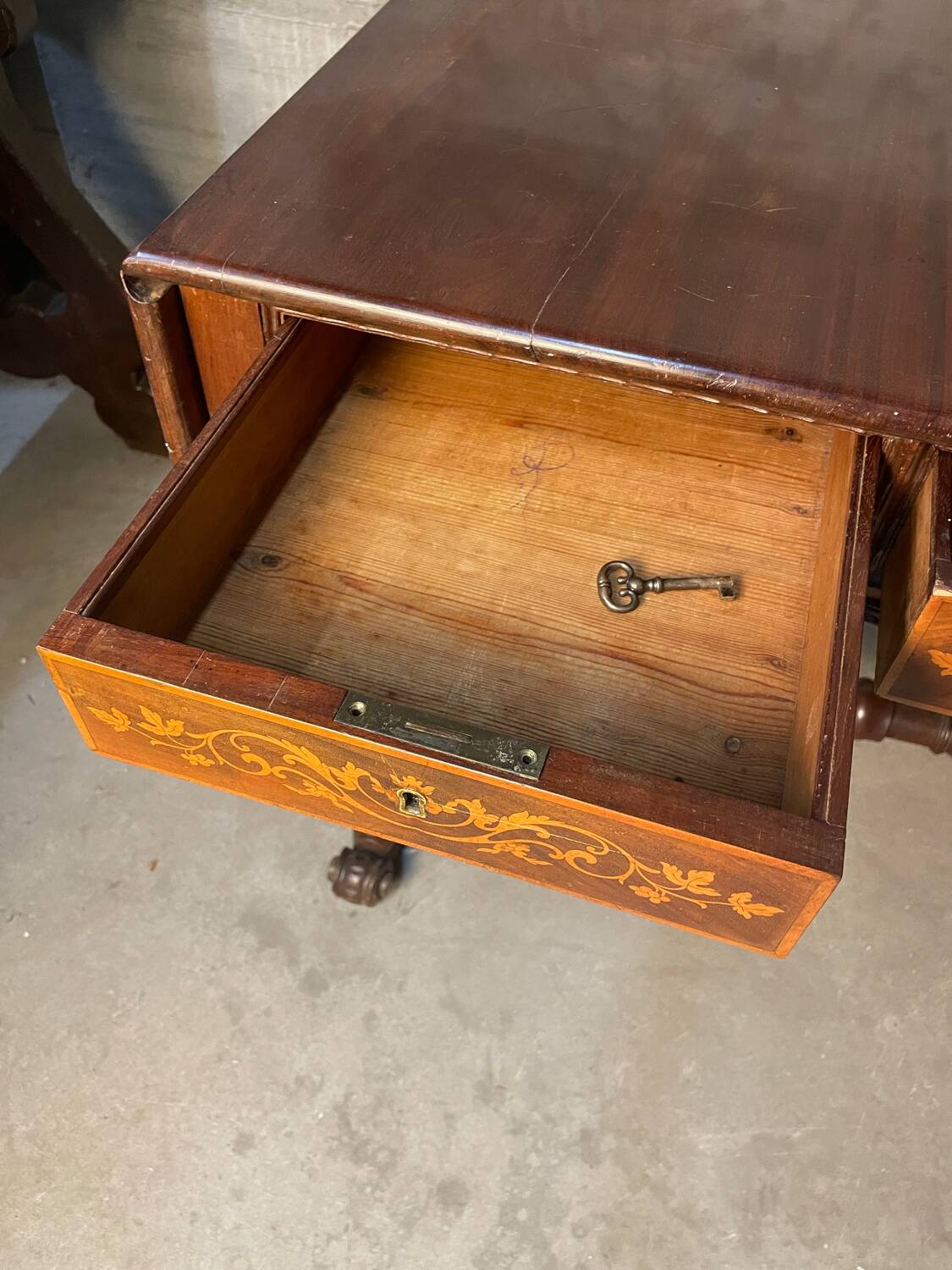 Writing table A Regency Irish carved mahogany writing table circa 1800