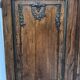 Double cupboard doors in carved oak, 20th century