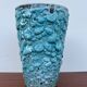 1960s blue foam ceramic vase