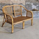 Italian wicker sofa