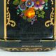English octagonal box in screen-printed metal
