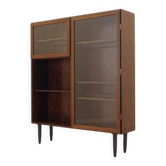 Rosewood display cabinet by Omann Jun Møbelfabrik model 6 with lighting, Denmark 1960s