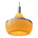 Vintage beige plexiglass space age pendant light