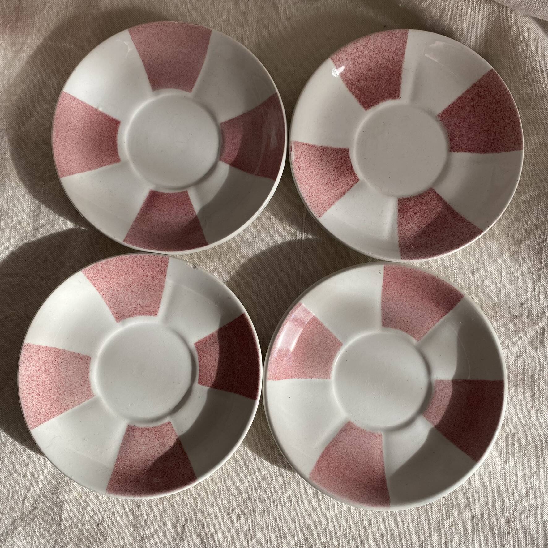 Cups and saucers from the 1960s.