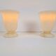 Neoclassical Goblet-Shaped Alabaster Table Lamps Spain, 1980s, Set of 2