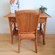 Bureau en rotin vintage