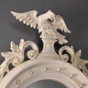 Antique Regency mirror in gilded wood, Italy, early 20th century.