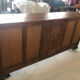 Art deco sideboard with checkered doors and top