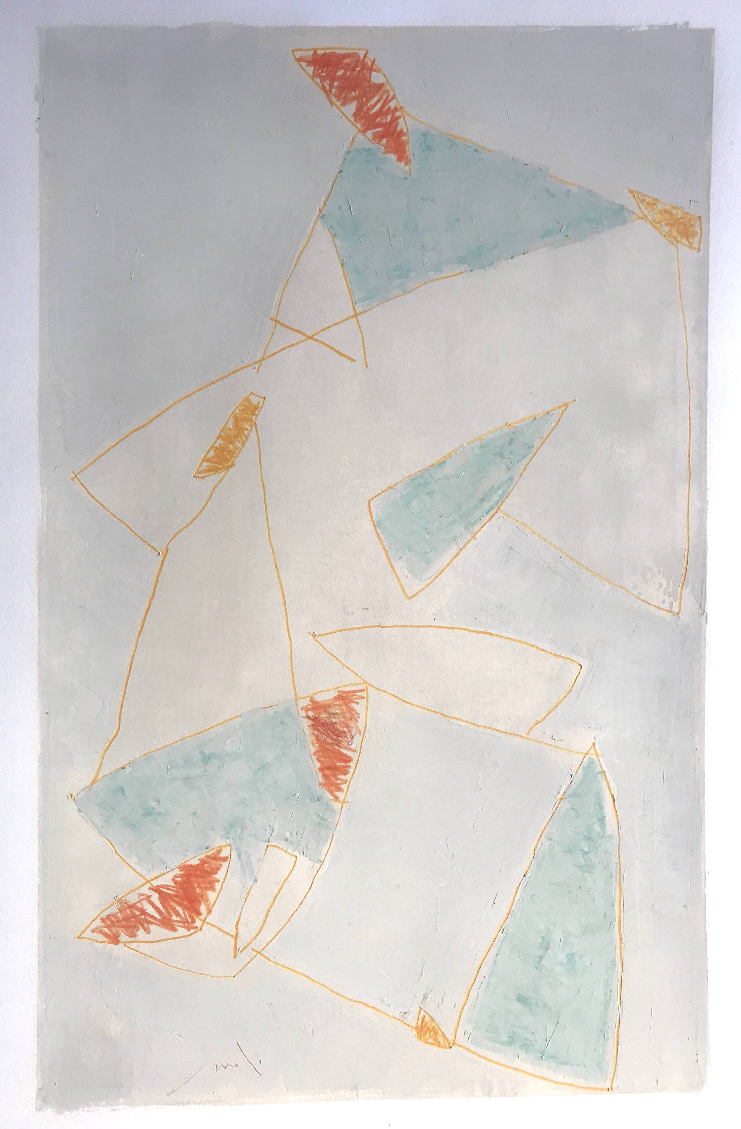 Georges FERRATO, Roussillon, 1991. Pencil and gouache, hand-signed