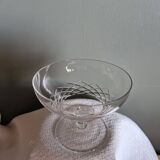 10 Coupes à champagne en cristal taillé, Circa 1930