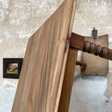 Vintage farmhouse table with turned legs.