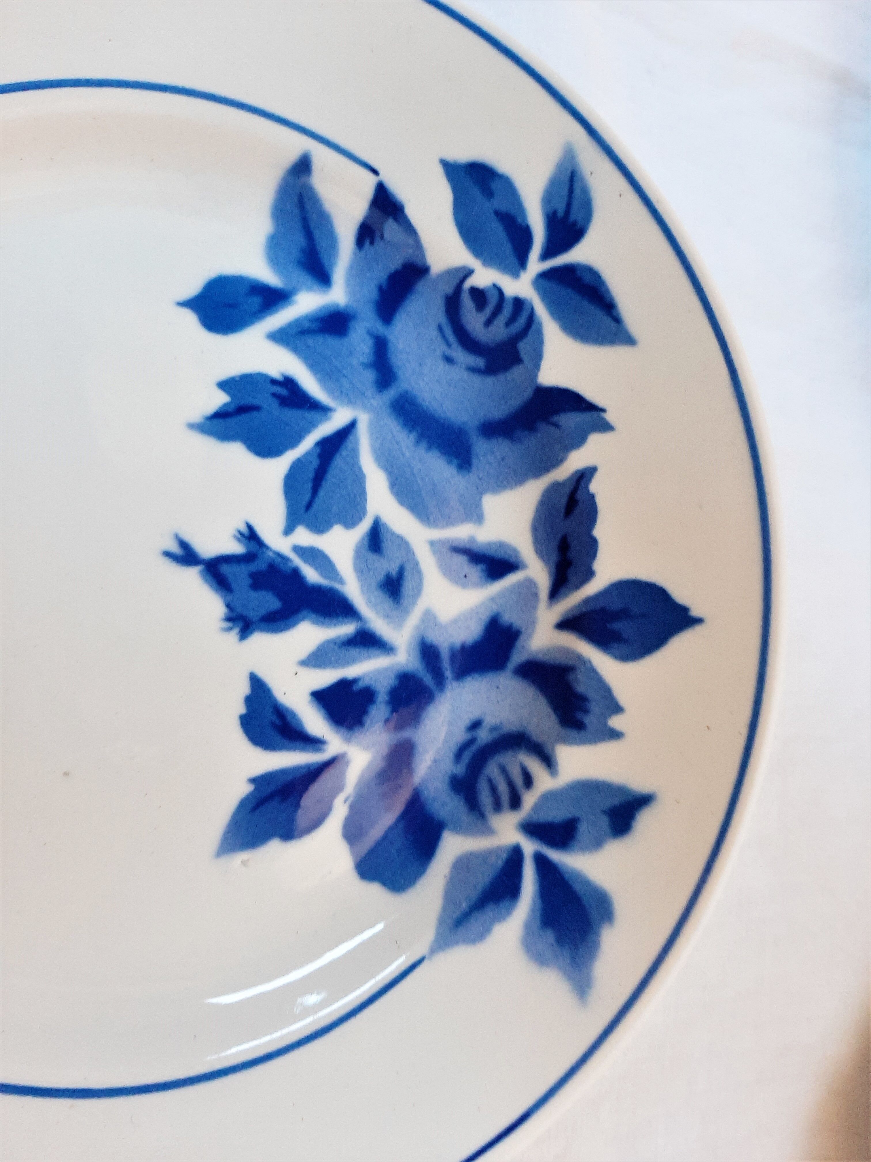 7 plates with dessert Porcelain de Limoges