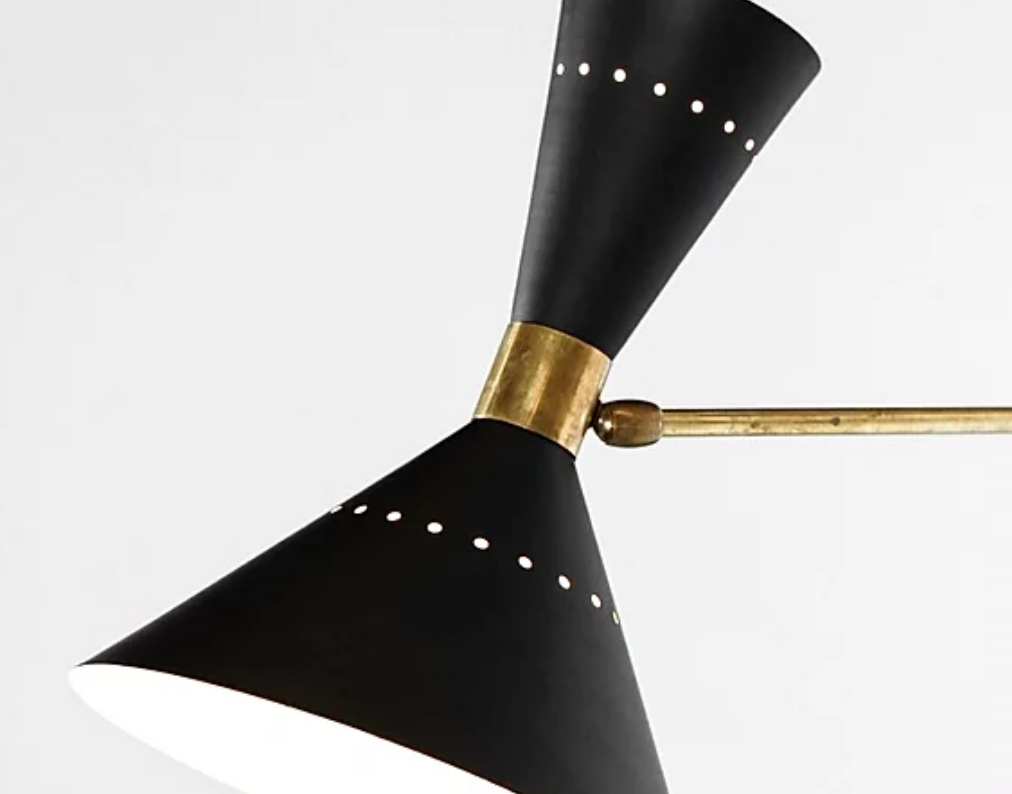 Black articulable arm wall sconce