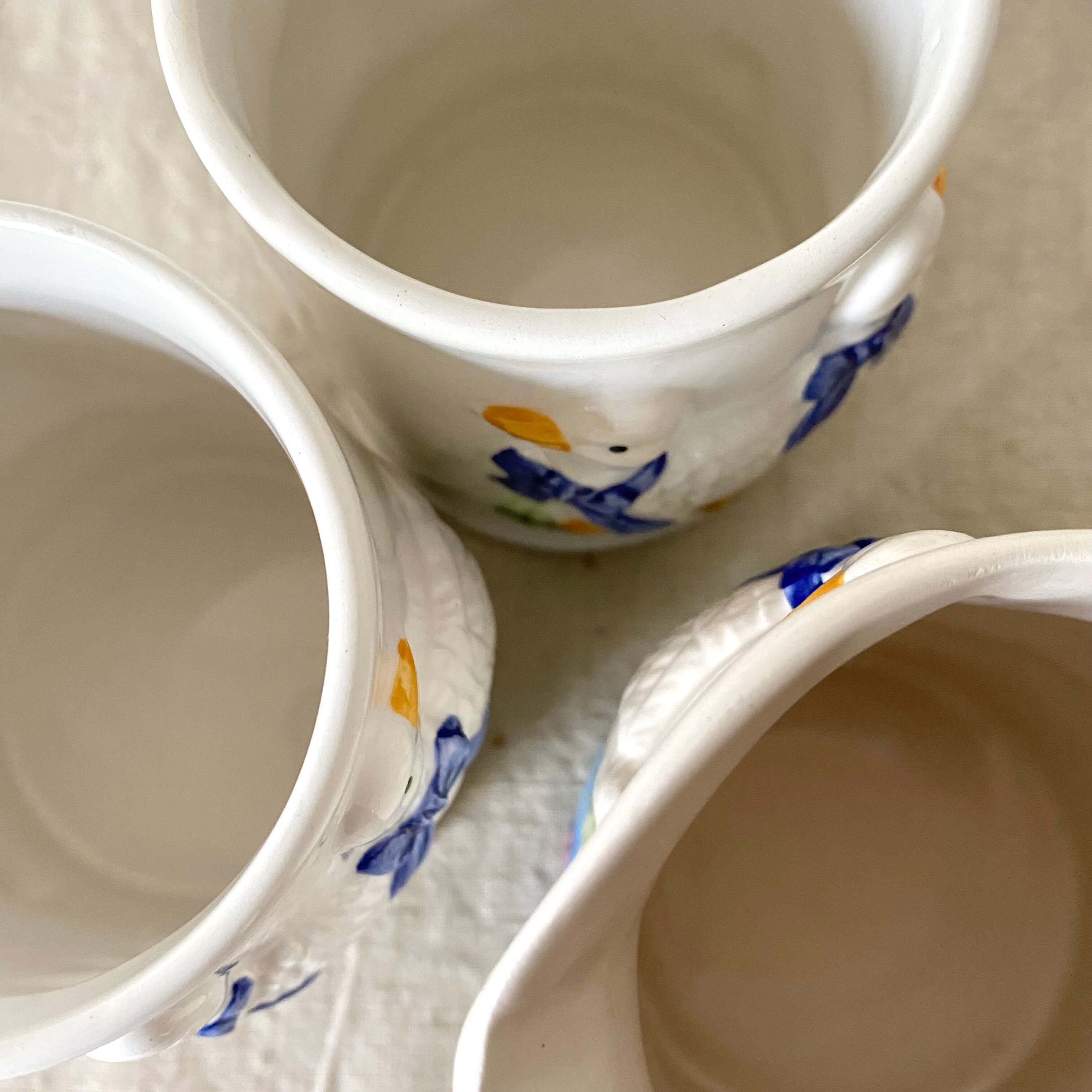 Vintage slurry mugs 80s