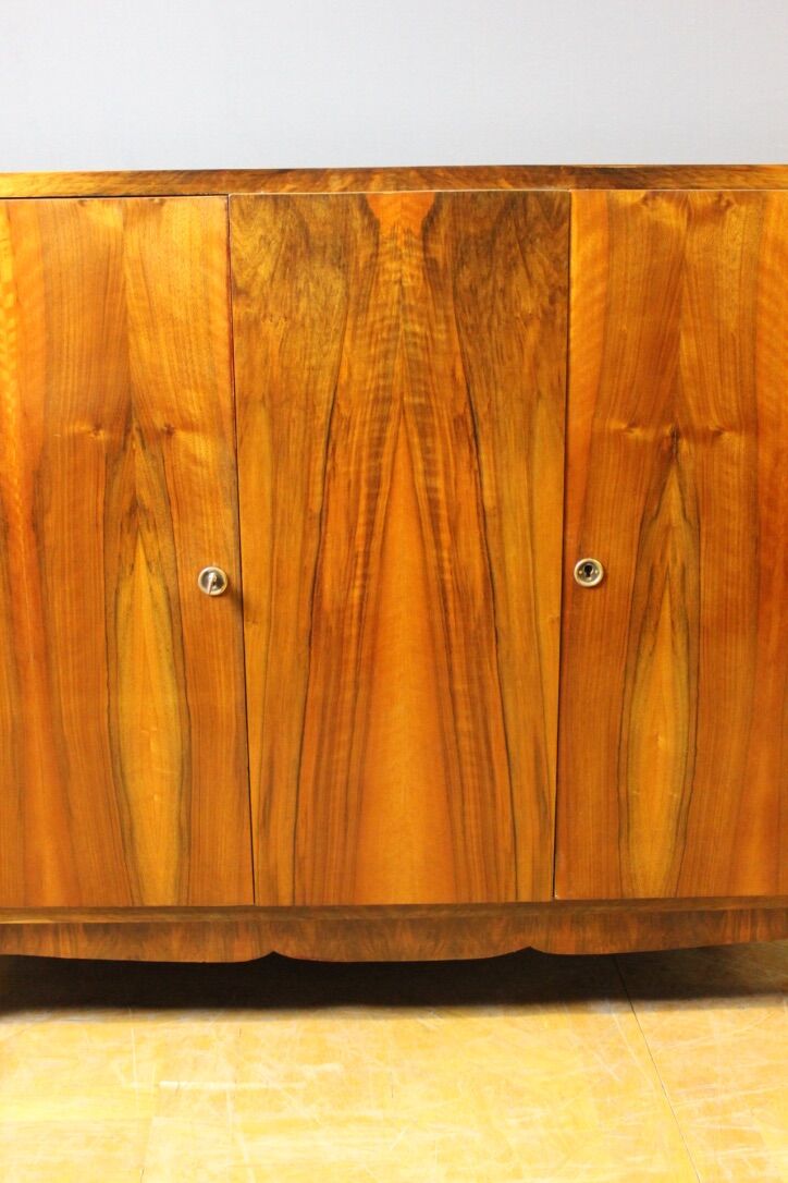 Bahut art deco walnut around 1940