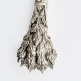 Solid silver sugar tongs, lion claws, Tallois and Mayence