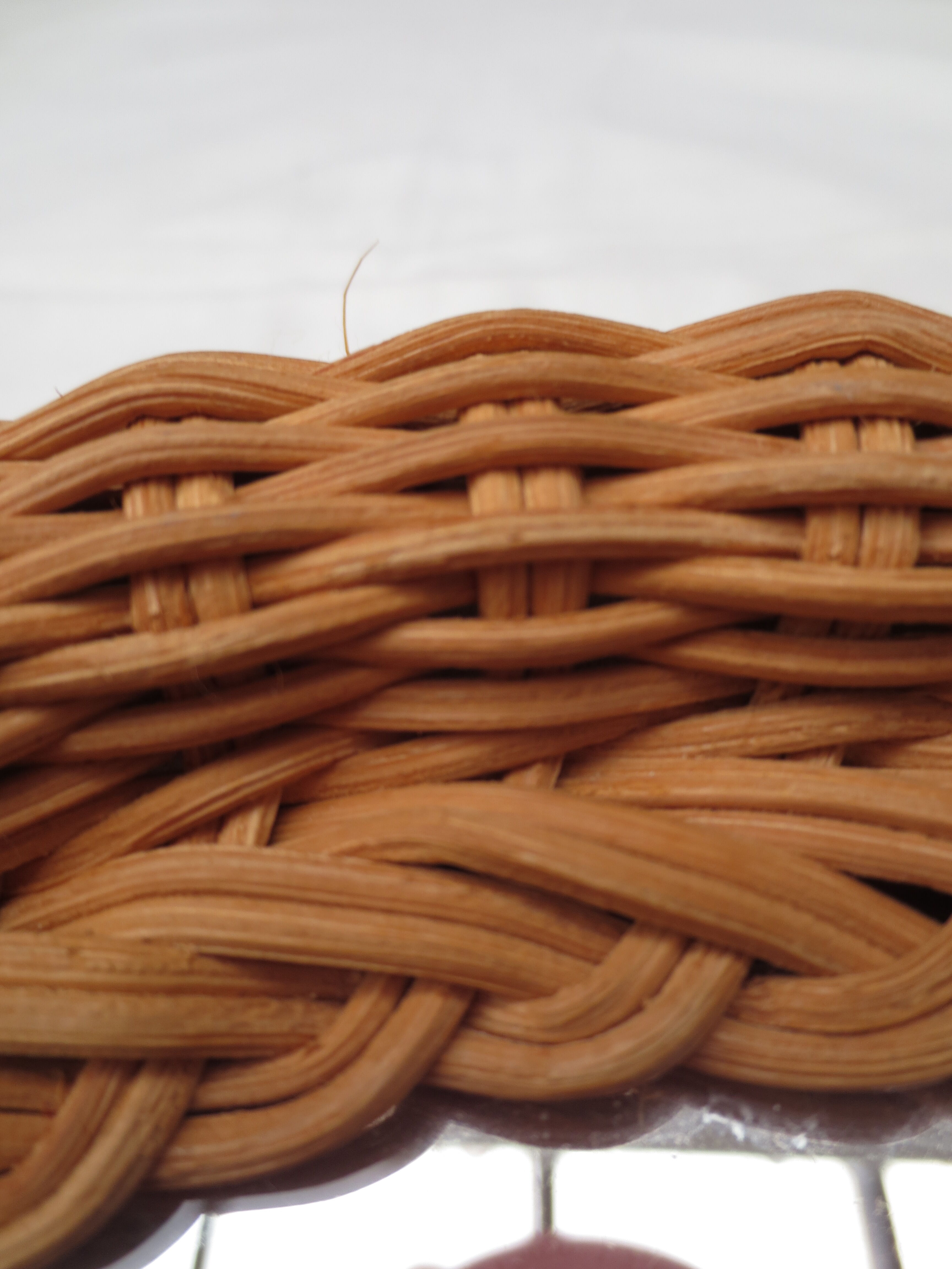 Rattan psyche mirror 22x43cm