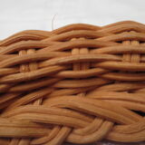 Rattan psyche mirror 22x43cm