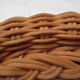Rattan psyche mirror 22x43cm