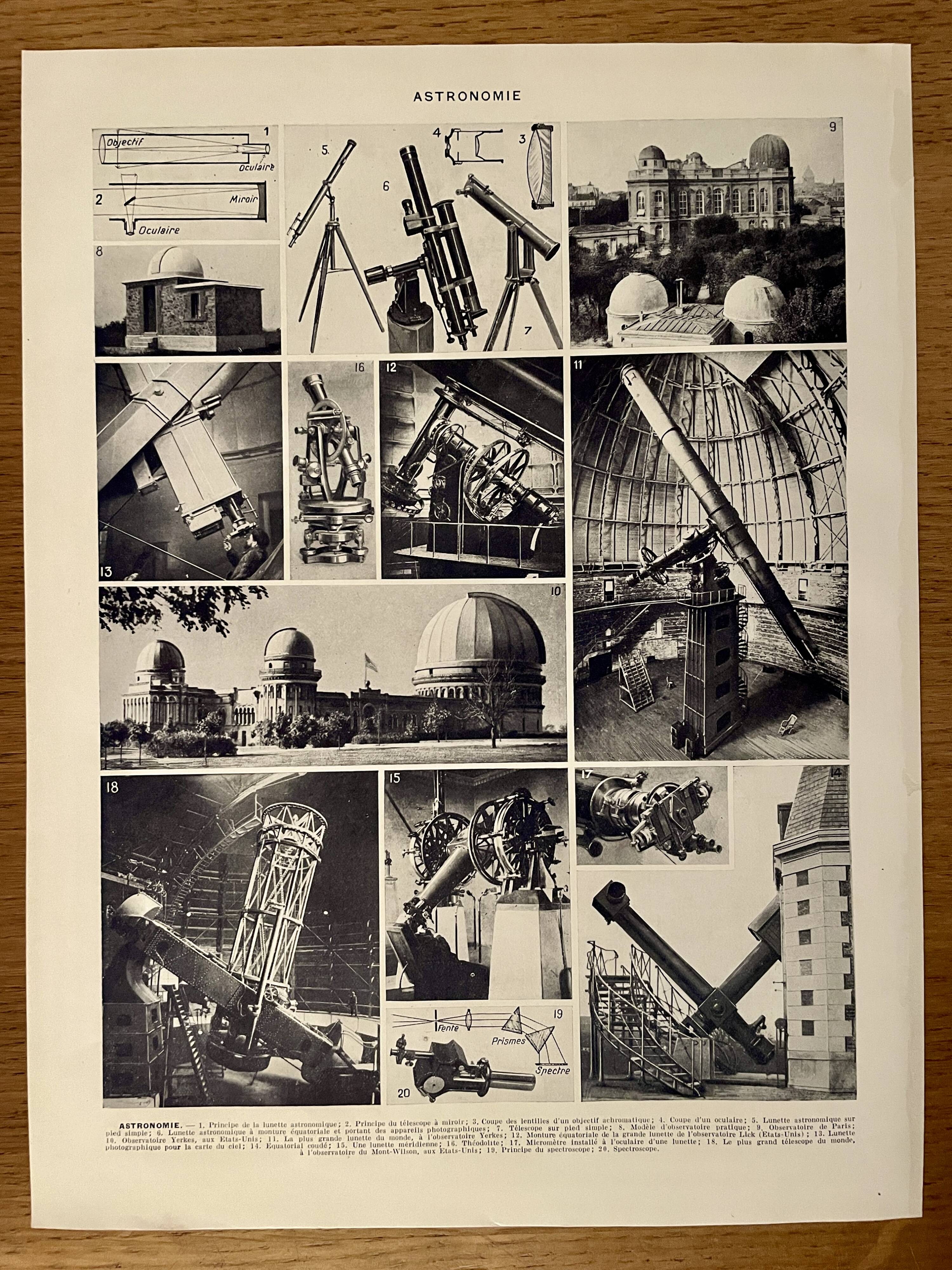 Photographic plate on astronomy - 1930