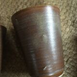 Series of 6 cups of sandstone