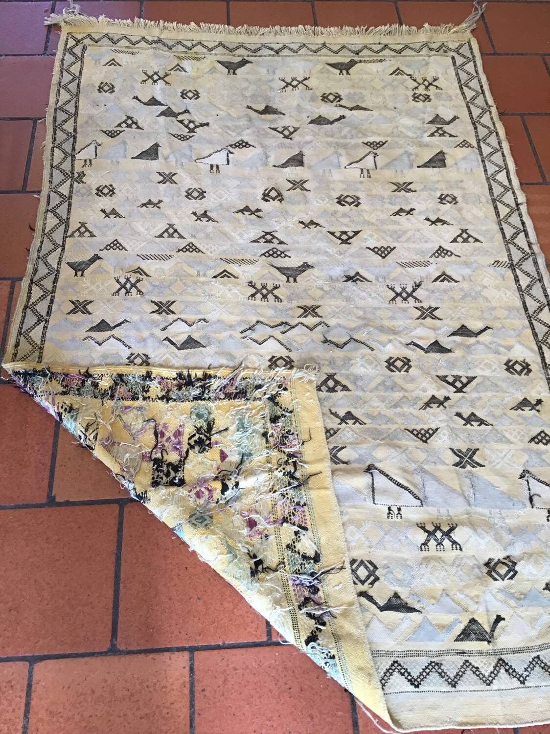 Vintage Berber rug