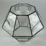 60s 70s hanging lamp ceiling lamp by Limburg Leuchten Germany glass metal